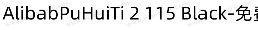 AlibabPuHuiTi 2 115 Black字体转换